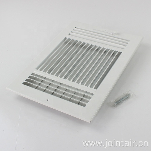 HVAC Steel Heating Wall Air Register with damper